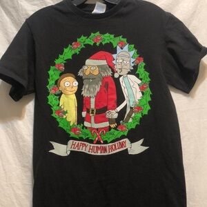 Rick and Morty Happy Human Holiday T-shirt